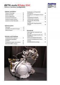 Reparaturanleitung RIS, Beta Moto RR Enduro 125 AC, Antrieb und Motor