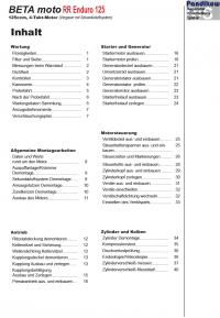 Reparaturanleitung RIS, Beta RR Enduro 125, Antrieb und Motor