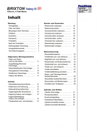 Reparaturanleitung RIS, Brixton BX 125 Felsberg, 4T, Antrieb und Motor
