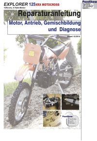 Reparaturanleitung RIS Explorer 125 XRX Motocross Motor, Antrieb, Gemischbildung und Diagnose