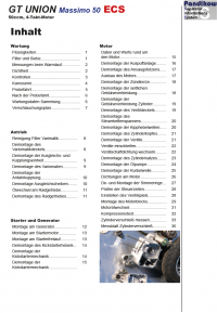 Reparaturanleitung RIS, GT Union Massimo ECS 50, 4T, Antrieb und Motor