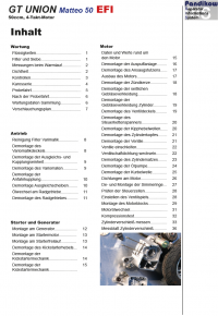 Reparaturanleitung RIS, GT UNION Matteo 50 EFI, 4T, Antrieb und Motor