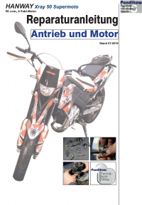 Reparaturanleitung RIS, Hanway Xray 50 Supermoto, 2T, Antrieb und Motor