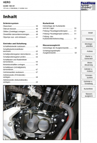 Reparaturanleitung RIS, Hero Hunk 150 AC, Antrieb und Motor