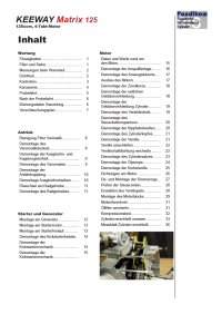 Reparaturanleitung RIS, Keeway Matrix 125, Antrieb und Motor