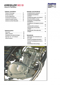 Reparaturanleitung RIS, Kreidler Dice 125, 4T, Antrieb und Motor