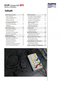 Reparaturanleitung RIS, KSR Cruzer 125 EFI, Gemischaufbereitung und Diagnose
