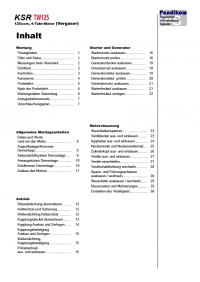 Reparaturanleitung RIS, KSR TW 125, 4T, Antrieb und Motor