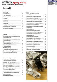 Reparaturanleitung RIS, Kymco Agility RS 50 2 Takt (Kymco Motor), Antrieb und Motor