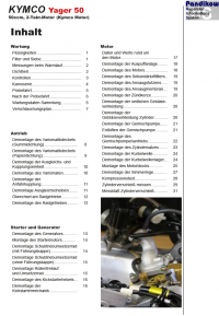 Reparaturanleitung RIS, Kymco Yager 50, Antrieb und Motor