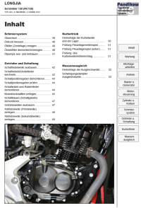 Reparaturanleitung RIS, LONGJIA Scrambler 125 (RC125), 4T, Antrieb und Motor