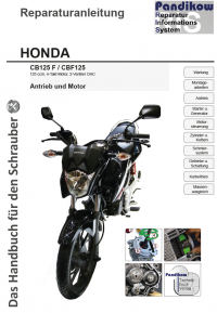 Reparaturanleitung RIS, HONDA CB 125F / CBF125, 4T, Antrieb und Motor