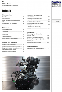 Reparaturanleitung RIS KL Duel 125X LC, Antrieb und Motor