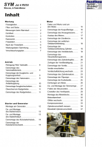 Reparaturanleitung RIS, SYM Jet 4 RX50, Antrieb und Motor