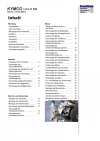 Reparaturanleitung RIS, KYMCO Like II 50, 4T, Antrieb und Motor